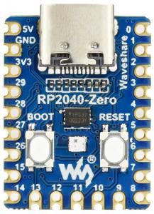 Waveshare RP2040-Zero, Dual-Core 133MHz, 2MB Flash, USB-C, GPIO Pins, MCU-Board, ohne Header