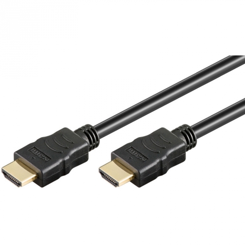 High Speed HDMI Kabel mit Ethernet schwarz - Lnge: 1,00 m