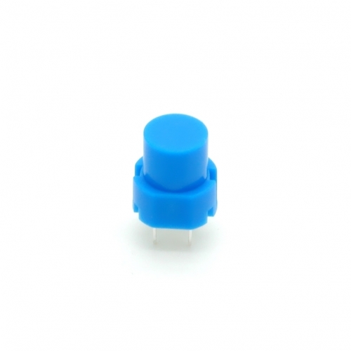 Mikro-Drucktaster 12mm rund, Printmontage, Schlieer - Farbe: blau