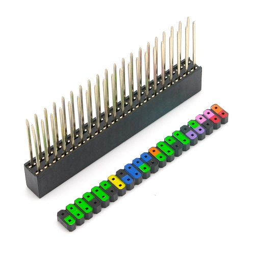 40 Pin GPIO Stacking Header fr Raspberry Pi, farbig kodiert, 13,3mm