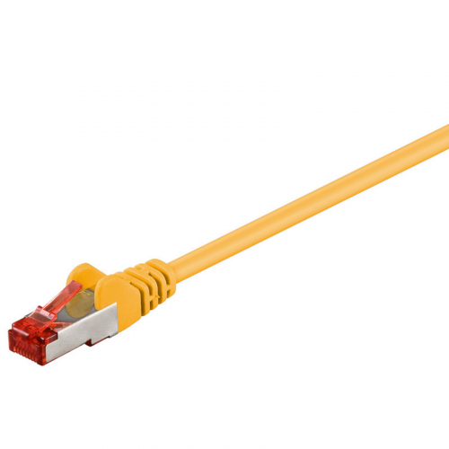 CAT 6 Netzwerkkabel, S/FTP, LS0H, gelb - Lnge: 0,25 m