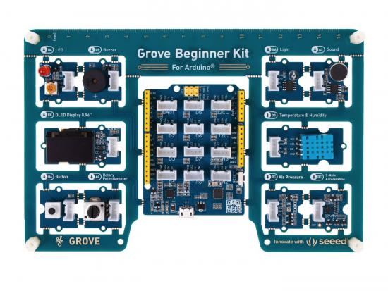 seeed Grove - Einsteiger-Kit fr Arduino, All-in-one-Board mit 10 Sensoren und 12 Projekten