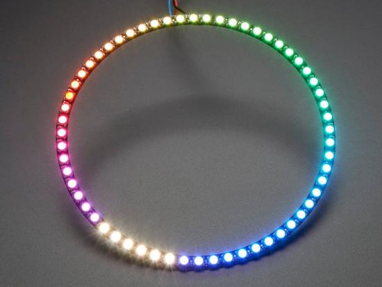 Adafruit NeoPixel 1/4 60 Ring - 5050 RGBW LED mit integrierten Treibern, natürliches Weiß