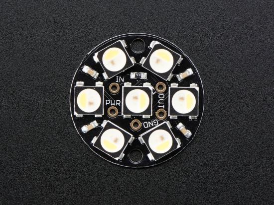 Adafruit NeoPixel Jewel - 7 x 5050 RGBW LED mit integrierten Treibern, natrliches Wei