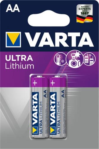 VARTA Ultra Lithium Batterien, Mignon AA, 2er Blister
