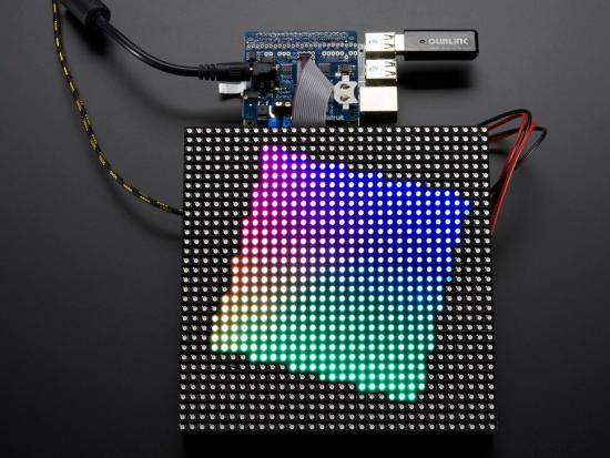 Adafruit RGB Matrix HAT + RTC für Raspberry Pi - Mini Kit