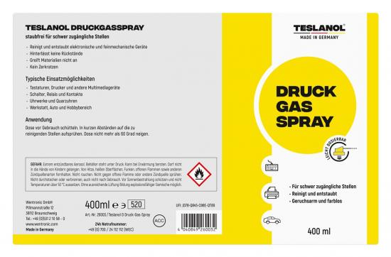 teslanol D Druckgasspray - Inhalt: 400 ml