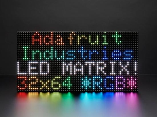 64x32 RGB LED Matrix - 6mm Raster