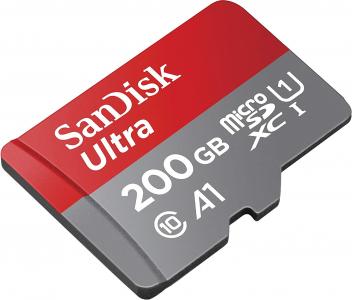 SanDisk Ultra microSDXC A1 120MB/ s Class 10 Speicherkarte + Adapter 200GB