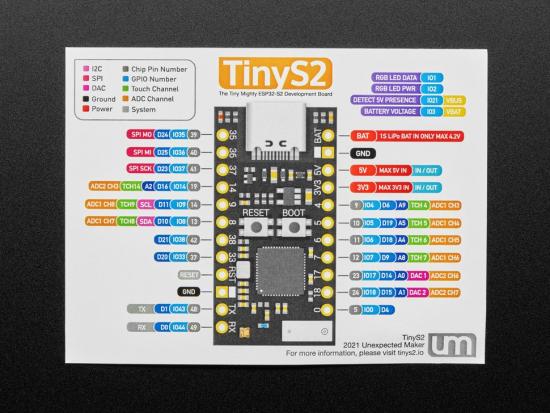 Unexpected Maker TinyS2, ESP32-S2 Development Board