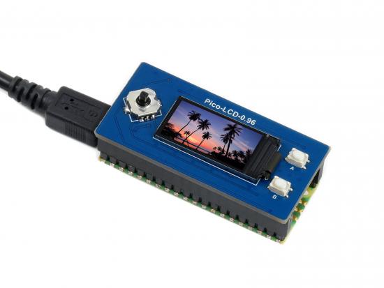 0,96 Zoll LCD Display Modul für Raspberry Pi Pico, 65K Farben, 160x80, SPI
