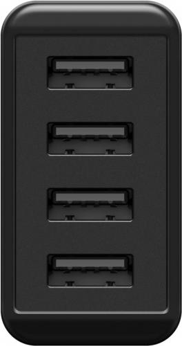 4 Port USB Ladegert / Netzteil, 4x USB-A, 30W, schwarz
