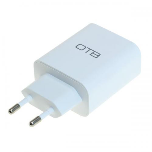 Dual USB Schnellladegert / Netzteil, Power Delivery, USB-C + USB-A, 32W, wei
