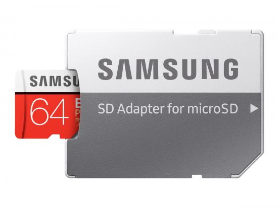 Samsung EVO Plus microSDHC UHS-I U1 100MB/s Speicherkarte + Adapter 64GB