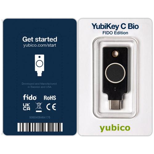 Yubico YubiKey Bio - FIDO Edition, biometrische Zweifaktor-Authentifizierung USB-C