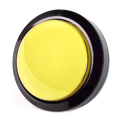 Massive Arcade Button, 100mm, beleuchtet (LED 12V DC) - Farbe: gelb