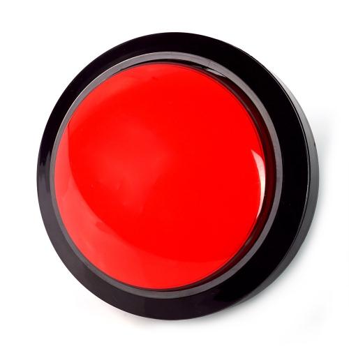 Massive Arcade Button, 100mm, beleuchtet (LED 12V DC) - Farbe: rot