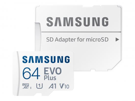 Samsung EVO Plus microSDHC UHS-I U1 130MB/s Speicherkarte + Adapter 64GB