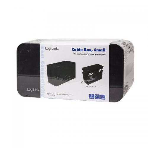 Kabelbox, klein / 235x115x120mm, schwarz