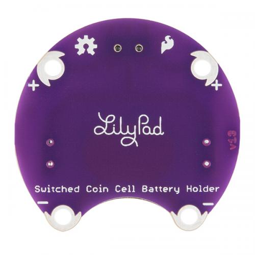 LilyPad Knopfzellen-Batteriehalter, mit Schalter, 20mm