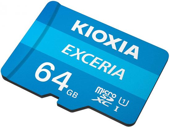 KIOXIA Exceria microSDHC Class 10 Speicherkarte + Adapter 64GB