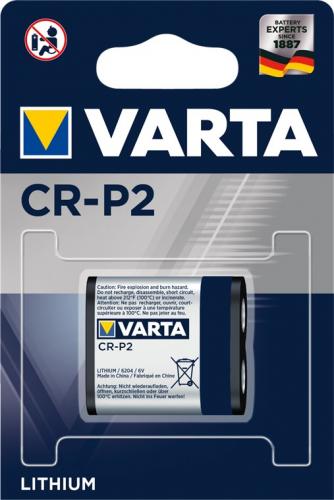 Varta Foto Batterie Lithium 6V CR-P2, 1er Blister