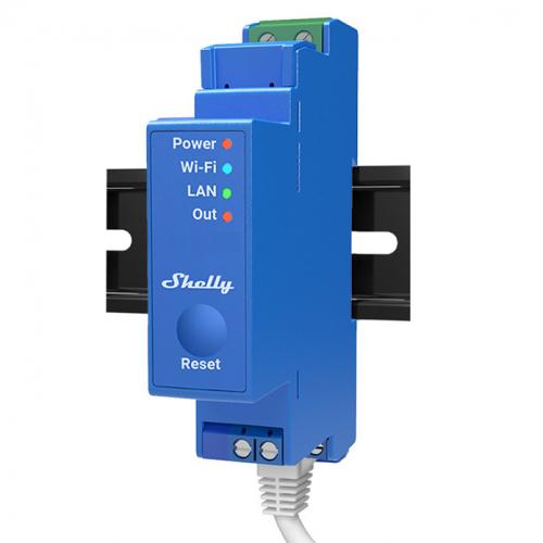 Shelly Pro 1, 1 Kanal WLAN + Bluetooth Schaltaktor, DIN Rail Montage
