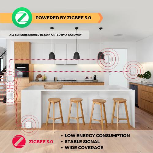 Nous E5 Smarter Luftfeuchtigkeits- und Temperatursensor, ZigBee