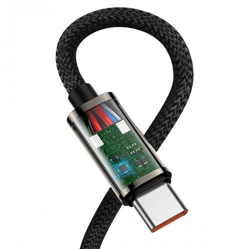 Baseus Legend Series USB Type C Kabel, C Stecker - C Stecker gewinkelt, 100W PD, schwarz, 1m