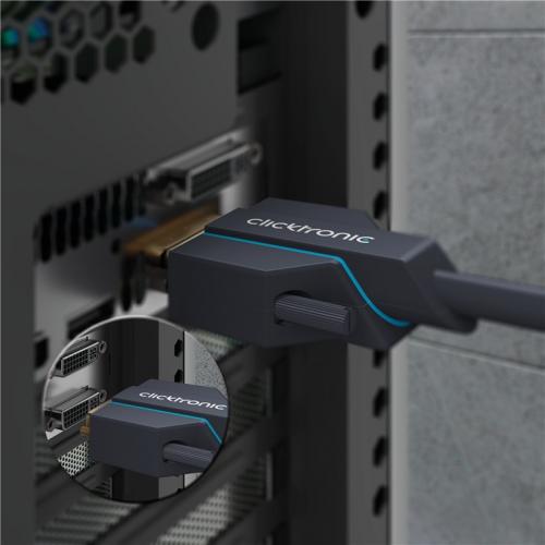 Clicktronic Casual HDMI / DVI Adapterkabel - Länge: 10,00 m
