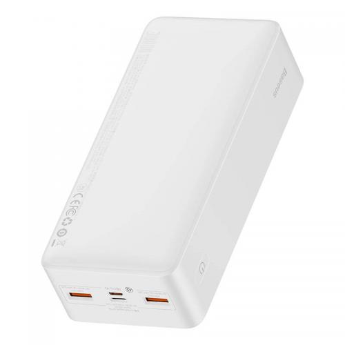 Baseus Bipow Powerbank, 30.000mAh, 2x USB + USB-C, 20W, wei