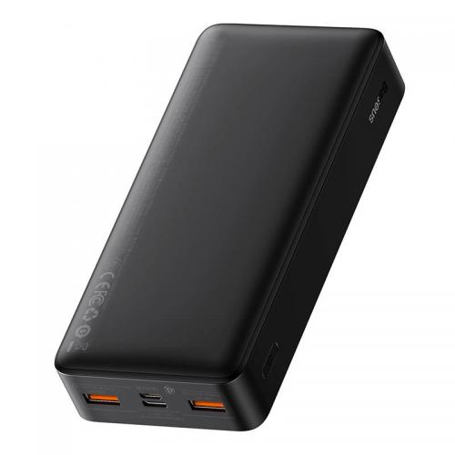 Baseus Bipow Powerbank, 20.000mAh, 2x USB + USB-C, 20W, schwarz