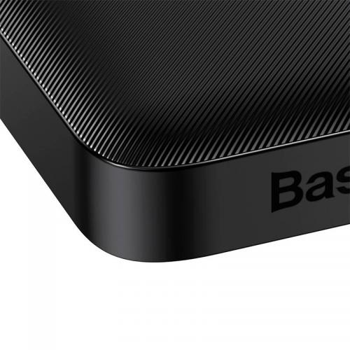 Baseus Bipow Powerbank, 10.000mAh, 2x USB + USB-C, 20W, schwarz