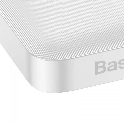 Baseus Bipow Powerbank, 10.000mAh, 2x USB + USB-C, 20W, wei