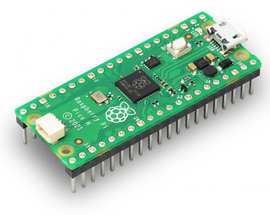 3 x Raspberry Pi Pico, RP2040 Mikrocontroller-Board, mit Headern