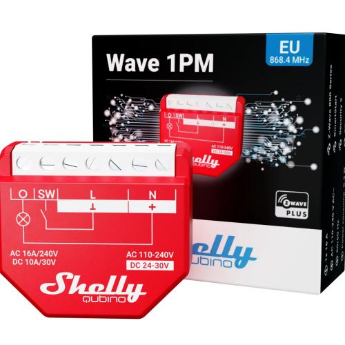 Shelly Qubino Wave 1PM, Z-Wave Schaltaktor mit Messfunktion