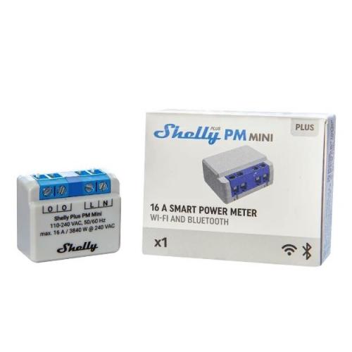Shelly Plus PM Mini, WLAN + Bluetooth Unterputz-Energiemessgert