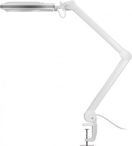 Kaltlicht LED Lupenleuchte easy line mit Tischklemme, 8W, wei