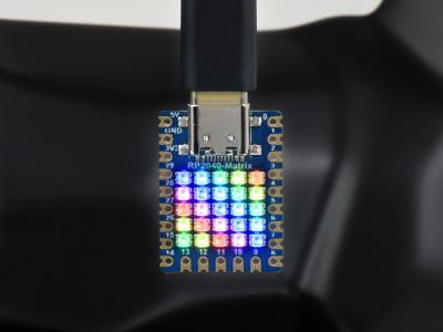 Waveshare RP2040-Matrix Entwicklungsboard: 55 RGB LED Matrix, 2MB NOR-Flash, 20 GPIO-Pins, USB-C