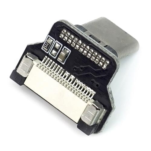 USB 2.0 Typ C Stecker, nach oben/unten gewinkelt, fr DIY USB Kabel