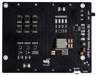 Waveshare UPS Modul (B): Unterbrechungsfreie Stromversorgung fr Jetson Nano, 5V, 5A, I2C, Pogo-Pins