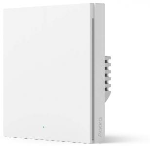 Aqara Smart Wall Switch H1 EU - Intelligenter Einzelschalter, Zigbee 3.0, Mit Neutralleiter, Wei
