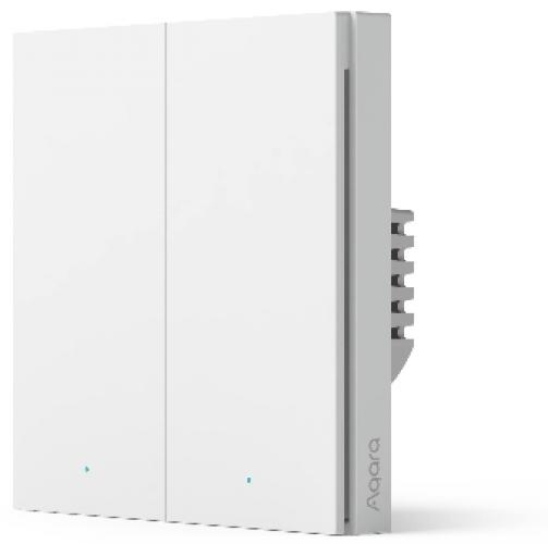Aqara Smart Wall Switch H1 EU - Doppelschalter mit Neutralleiter, Zigbee 3.0, Wei