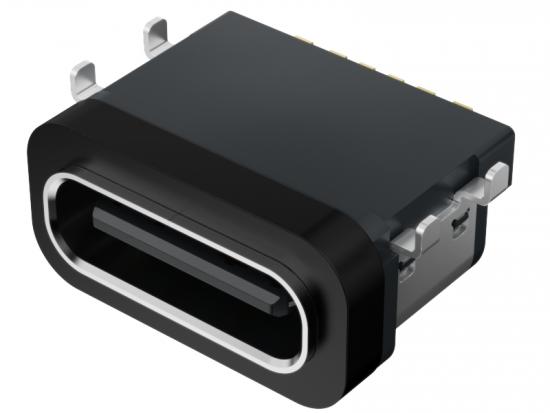 GCT USB-Ladeanschluss, Type C Buchse, IP67, 3A, 10.000 Paarungszyklen, 6 Pin, Oberflchenmontage