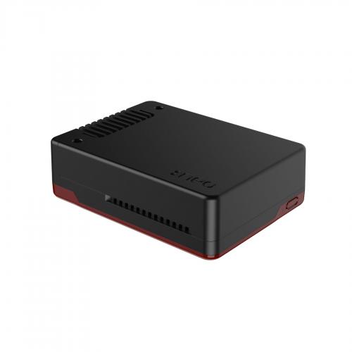 Argon NEO 5 BRED Case fr Raspberry Pi 5 mit eingebautem Lfter, schwarz/rot