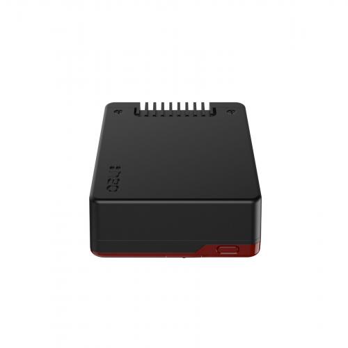 Argon NEO 5 BRED Case fr Raspberry Pi 5 mit eingebautem Lfter, schwarz/rot