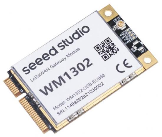 seeed WM1302, USB LoRaWAN Gateway Modul EU868, SX1302, Mini PCIe, PCB/U.FL, SF -139 dBm, TX 26 dBm