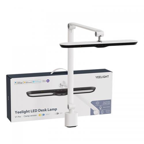 Yeelight LED Desk Lamp V1 Pro, Schreibtischleuchte mit Helligkeitsregelung, Clip Version