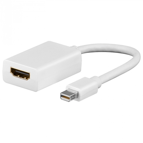 Adapter Mini DisplayPort Stecker - HDMI Buchse inkl. Audio bertragung
