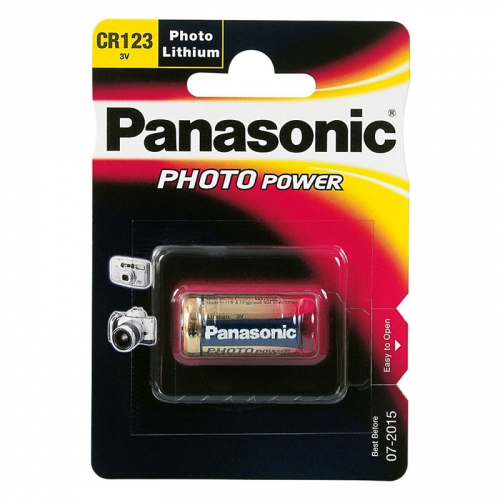 Panasonic Foto Batterie Lithium 3V CR123A, 1er Blister